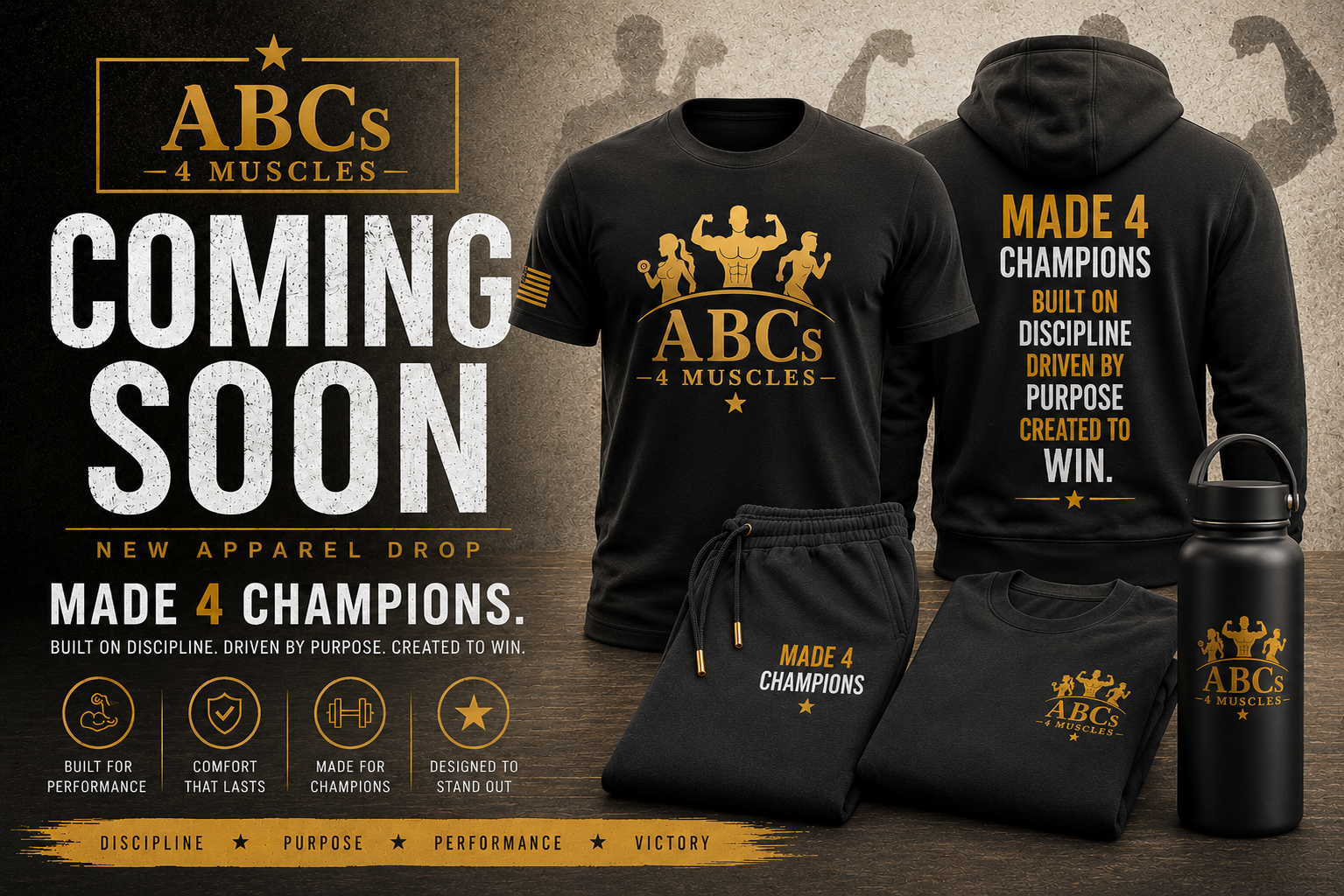 ABCs 4 Muscles Apparel — Coming Soon